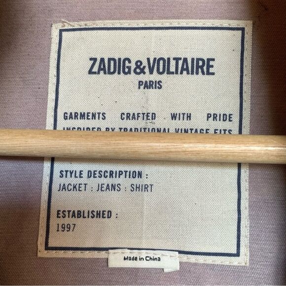 ZADIG & VOLTAIRE Kavy Camou Brode Jacket Green Camo Skull Embroidery Bomber Wool - Picture 15 of 16